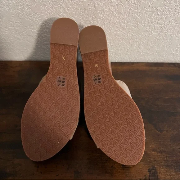 Ariat Taupe Suede Cork Wedge Mules - Picture 5 of 8